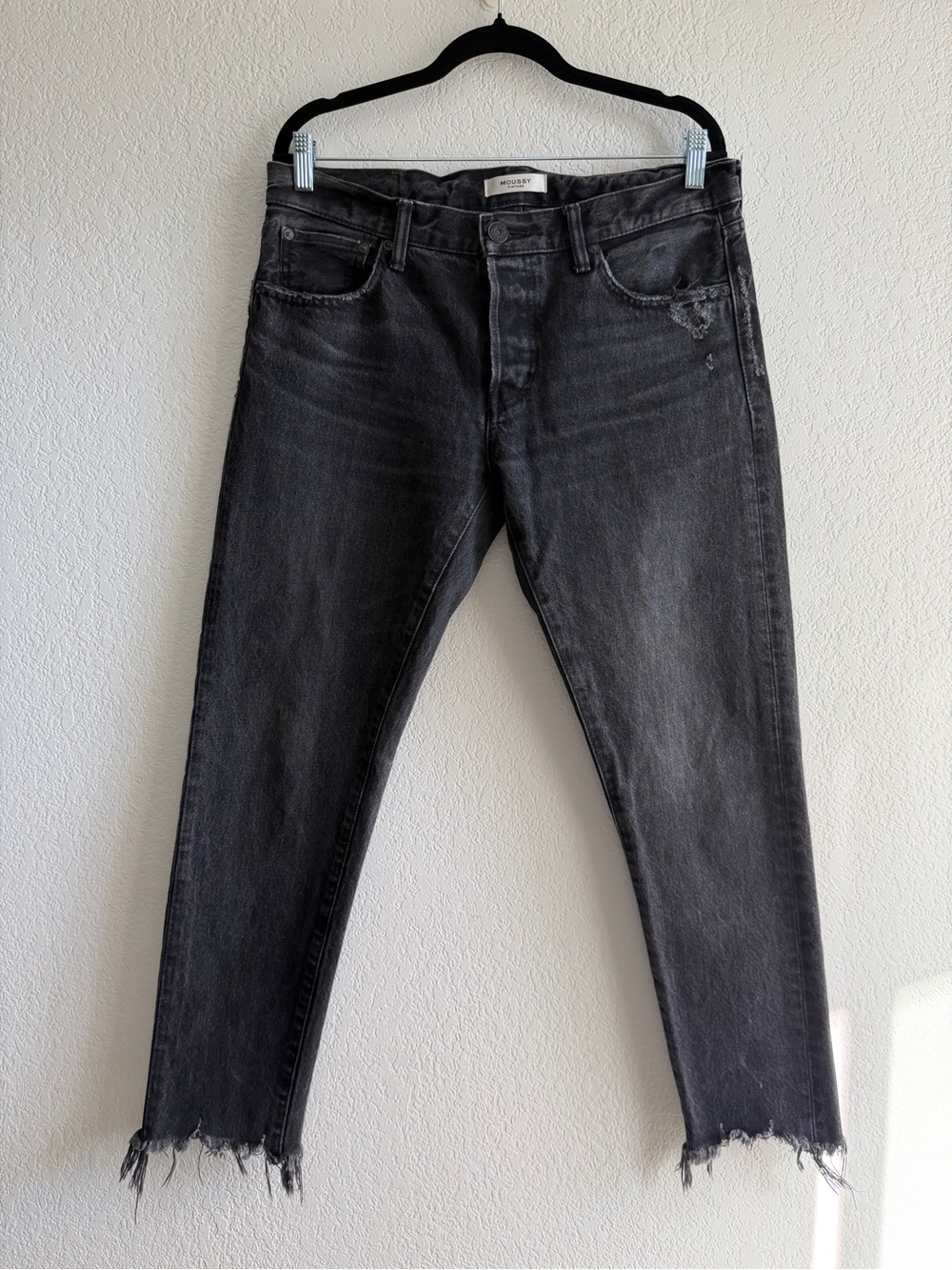 Moussy Vintage Staley Tapered black jeans